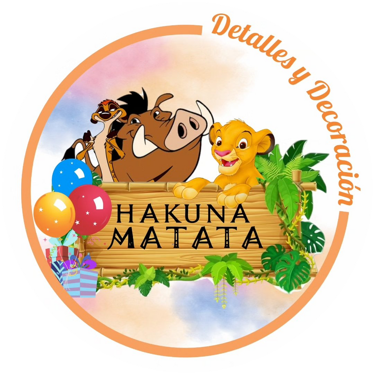 Logo Hakuna Matata Detalles y Decoración